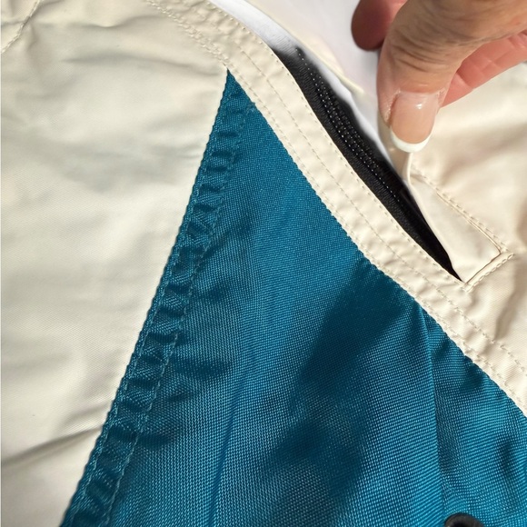 Spyder Pro Gear White and Teal Puffer Vest Sz 8 - Picture 8 of 15